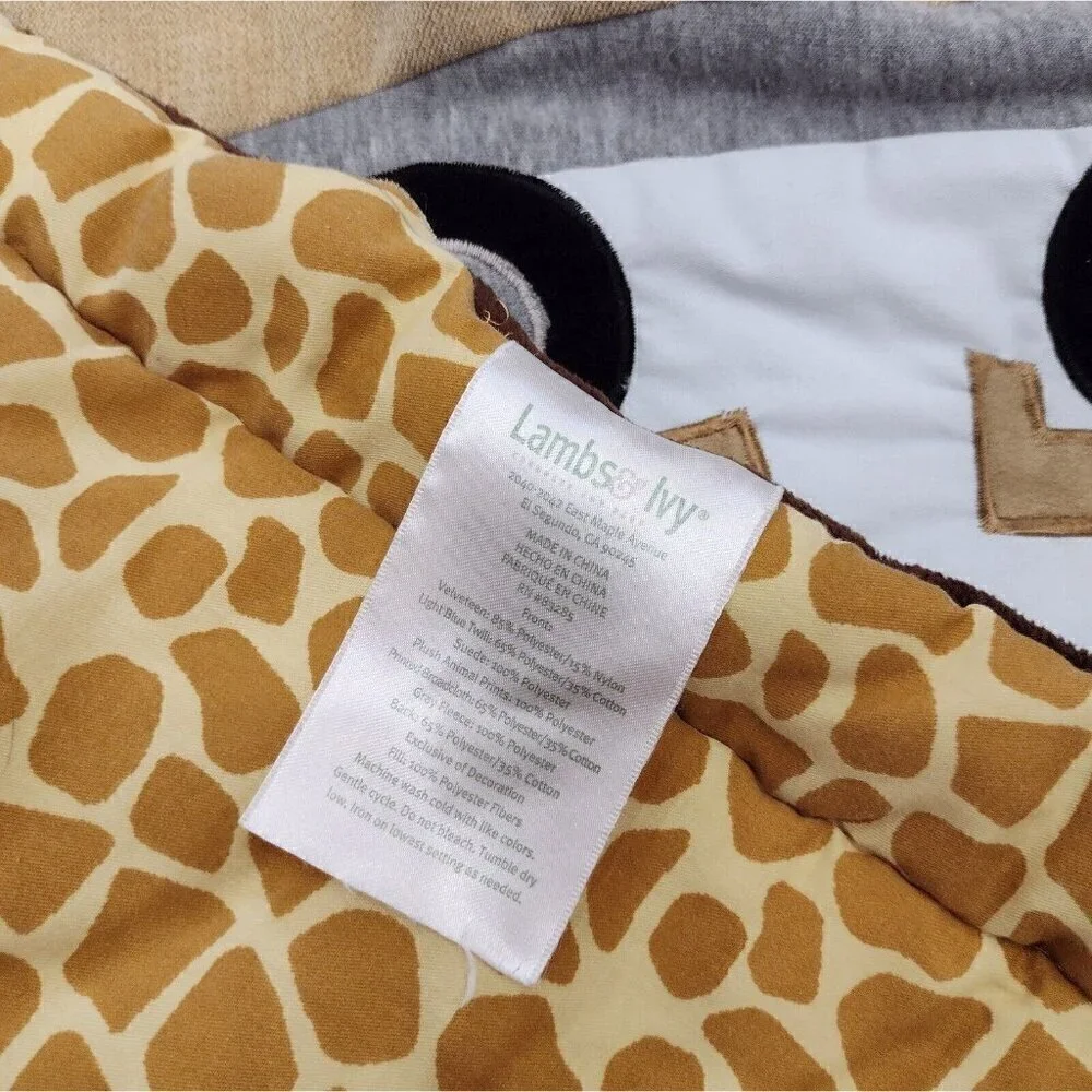 Lambs & Ivy Safari Express Animal Train Nursery Set Comforter Crib Sheet Wall